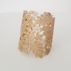 Golden Lace Cuff Lost Wax Casting